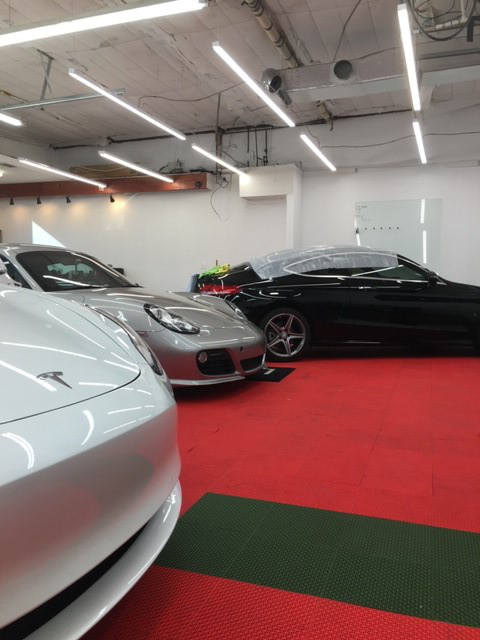 Sports cars getting their windows tinted